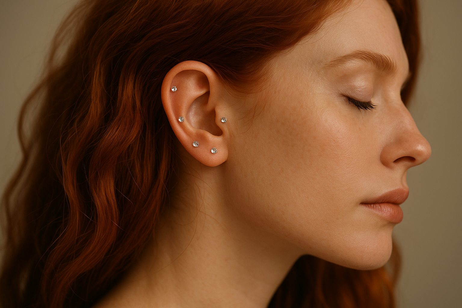 The Mirror | 24k Gold Plated Ear Seeds with Swarovski® Crystals
